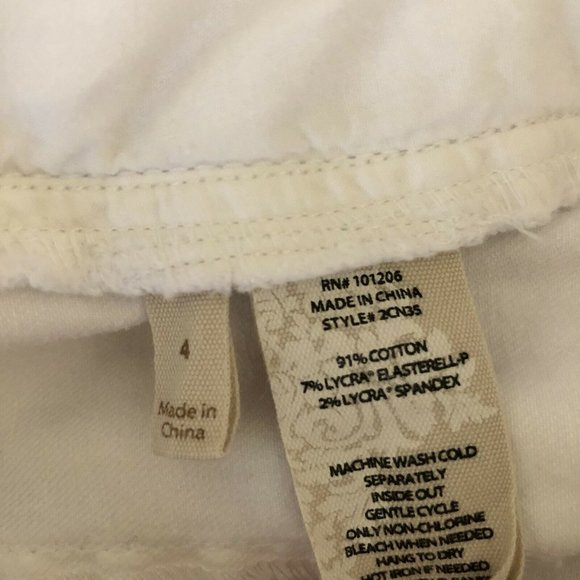 Soft Surroundings Rennes Bootcut Denim White Jean - Picture 8 of 8